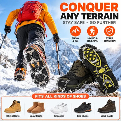 Anti-Slip Ice Grips for Shoes & Boots