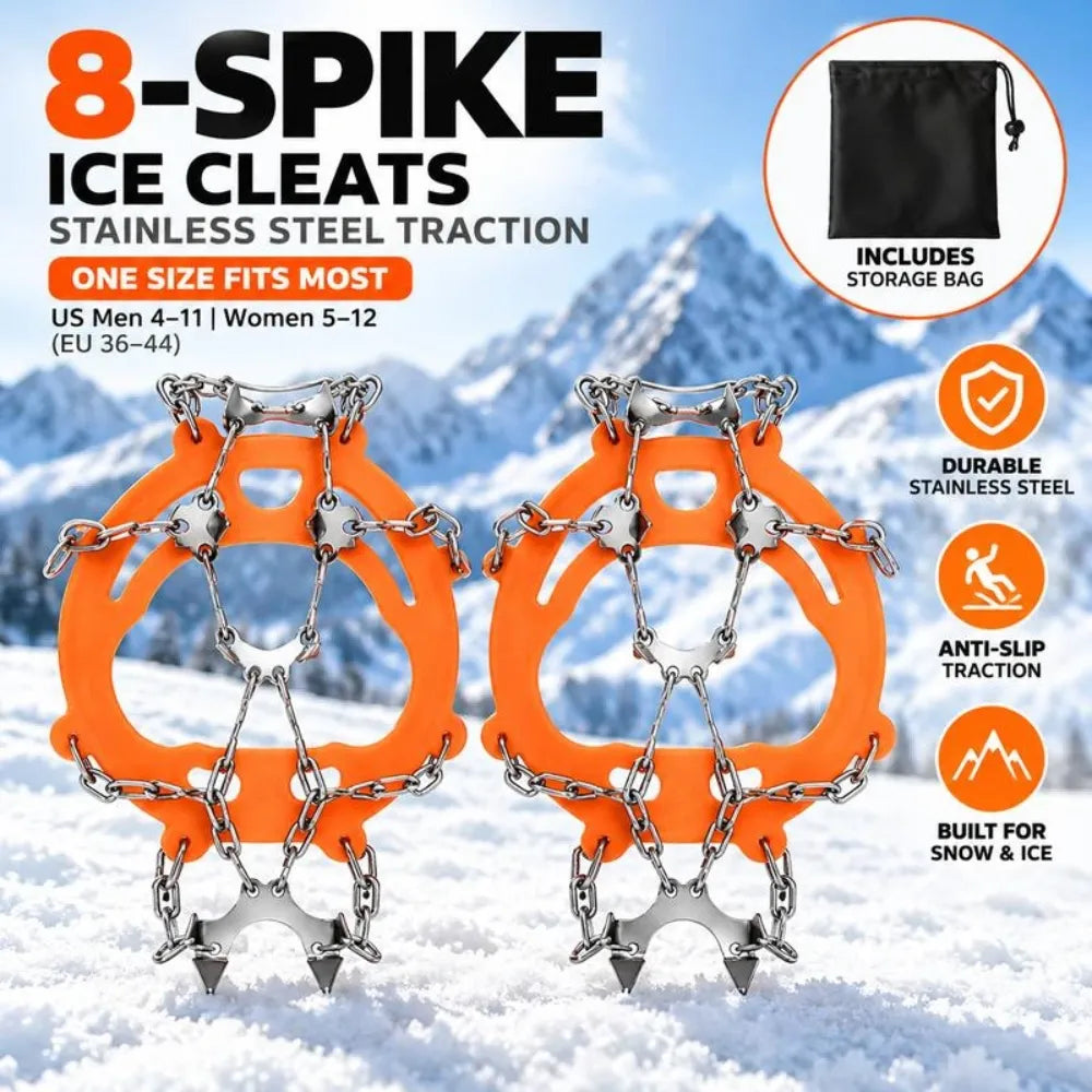 Anti-Slip Ice Grips for Shoes & Boots